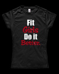Fit Girls Do It Better / Black за хранителни режими