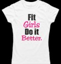 Fit Girls Do It Better / White за хранителни режими