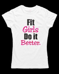Fit Girls Do It Better / White за хранителни режими