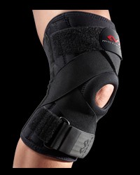 Knee Support w/ stays &amp; cross straps / Наколенка с две лепенки за укрепване на коленни връзки за хранителни режими