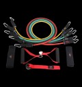 Комплект фитнес ластици за трениране от 11 части / Resistance Band Set за хранителни режими