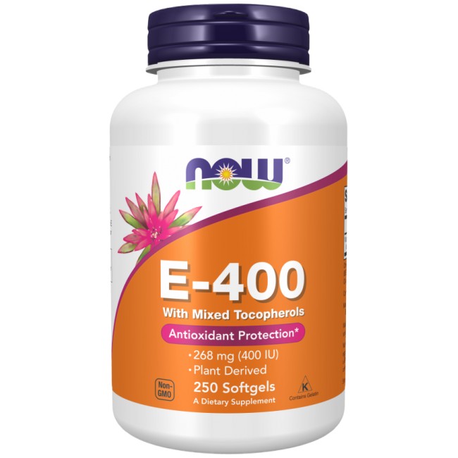 Vitamin E-400 IU MT от NOW Foods