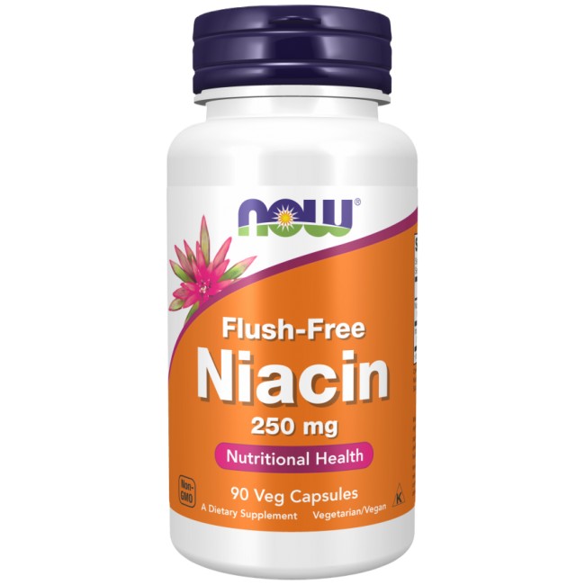 NOW Foods Flush-Free Niacin 250 mg