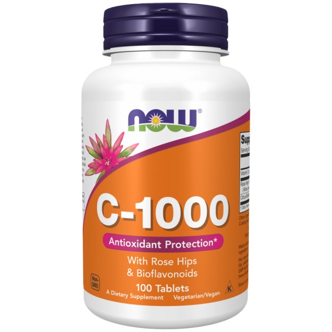 Vitamin C-1000 / with Rose Hips + Bioflavonoids от NOW Foods