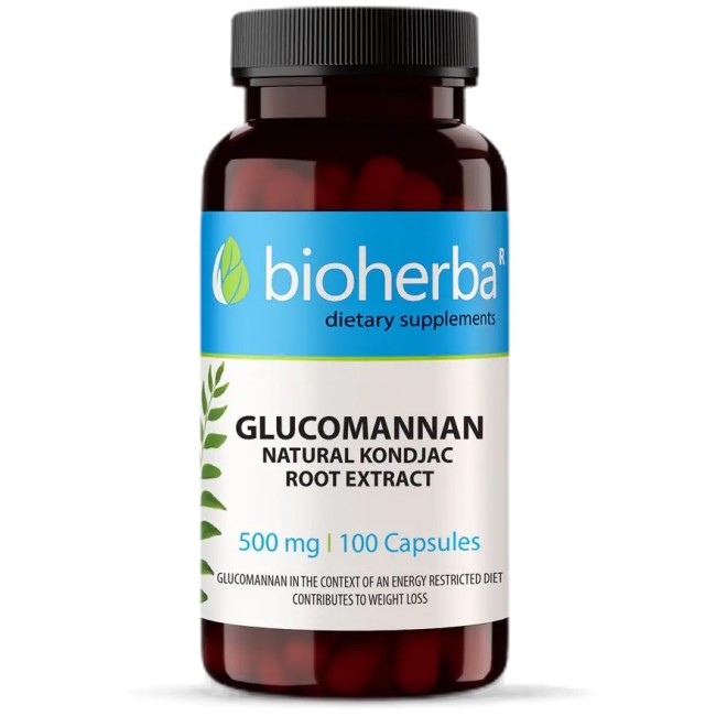 Glucomannan Natural Konjack Root Extract 560 mg от Bioherba