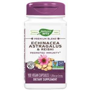 Echinacea &amp; Astragalus &amp; Reishi 400 mg за хранителни режими