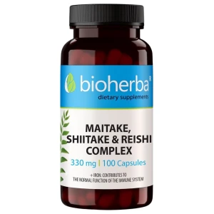Maitake, Shiitake, Reishi Complex 380 mg за хранителни режими
