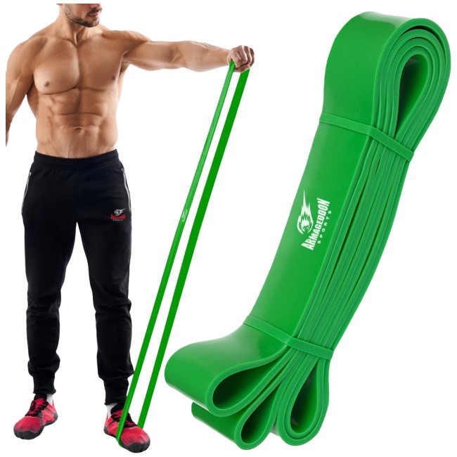 Armageddon Sports Elastična traka za vježbanje Zelena / Resistance Band Green