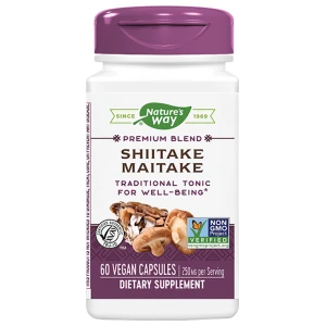 Shiitake &amp; Maitake 250 mg за хранителни режими