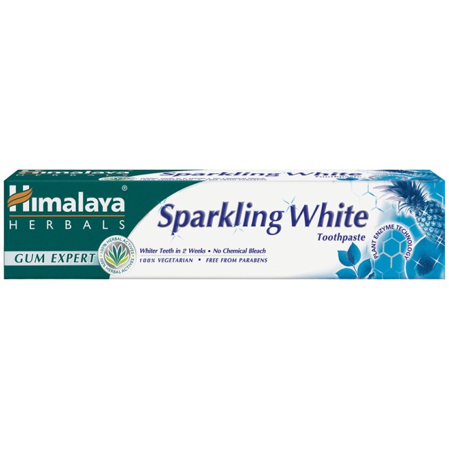 Himalaya Herbals Sparkly White Herbal Toothpaste / Izbjeljujuća pasta za zube bez fluorida