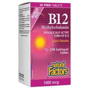 B12 Methylcobalamin 1000 mcg за хранителни режими