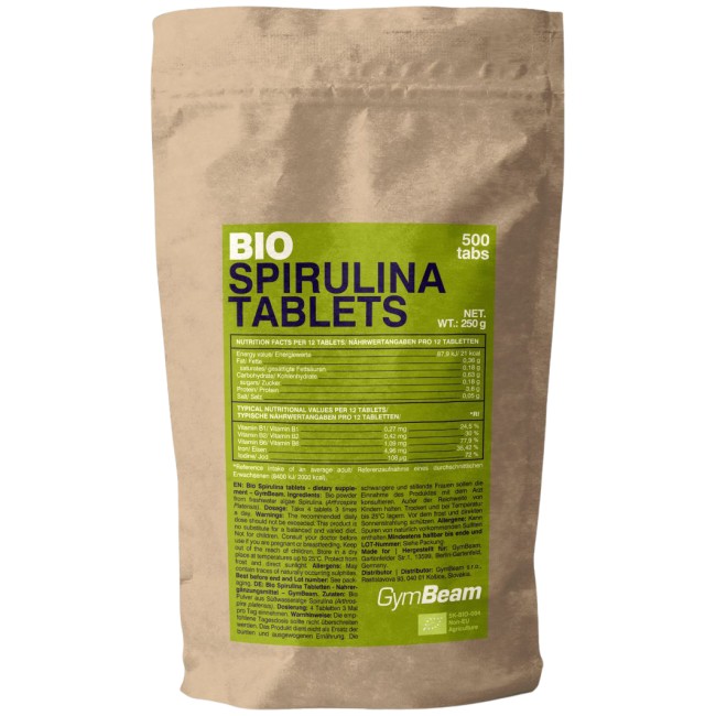 GymBeam Bio Spirulina Tablets