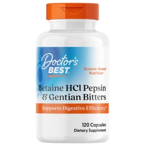 BEST Betaine HCL 650 mg / with Pepsin &amp; Gentian Bitters за хранителни режими