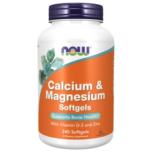 Calcium &amp; Magnesium Softgels / with Vit D and Zinc за хранителни режими
