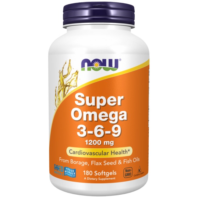 Super Omega 3-6-9 1200 mg от NOW Foods