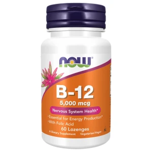 Vitamin B-12 5000 mcg with Folic Acid за хранителни режими