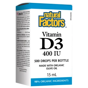 Vitamin D3 400 IU Drops за хранителни режими
