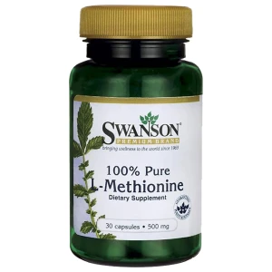 100% Pure L-Methionine 500 mg за хранителни режими