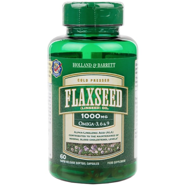 Flaxseed Linseed Oil 1000 mg / Omega 3-6-9 от Holland And Barrett