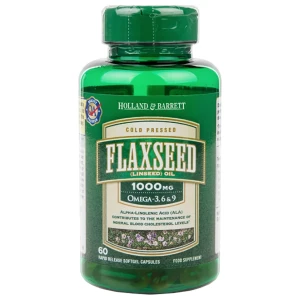 Flaxseed Linseed Oil 1000 mg / Omega 3-6-9 pro diety