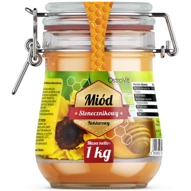 Natural Sunflower Honey / Натурален слънчогледов пчелен мед от OstroVit