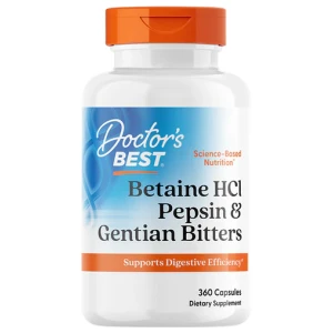 BEST Betaine HCL 650 mg / with Pepsin &amp; Gentian Bitters за хранителни режими