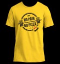 T-Shirt No Pain - No Pizza за хранителни режими