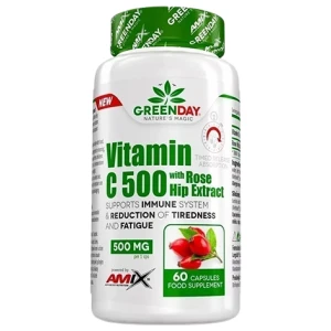 Greenday Vitamin C 500 mg with RoseHip за хранителни режими