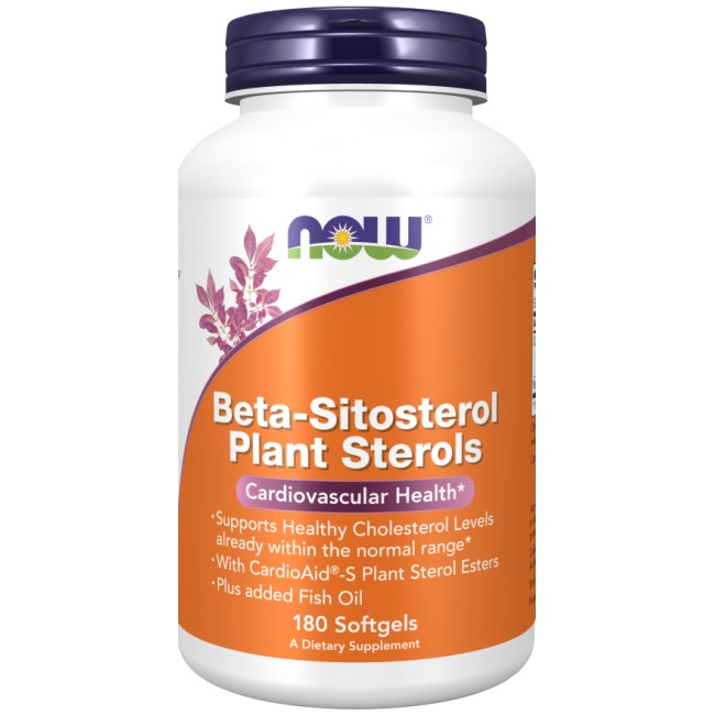 Beta-Sitosterol Plant Sterols от NOW Foods