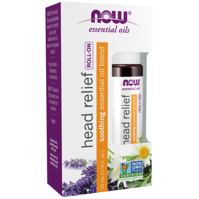 NOW Foods Head Relief Roll-On | Soothing Essential Oil Blend