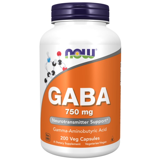 NOW Foods GABA 750 mg