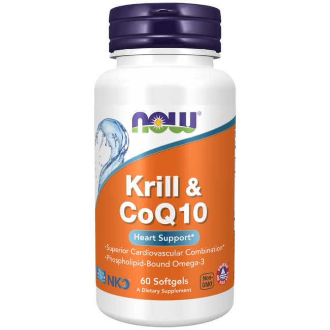 NOW Foods Krill & CoQ10 | Superior Cardiovascular Combination