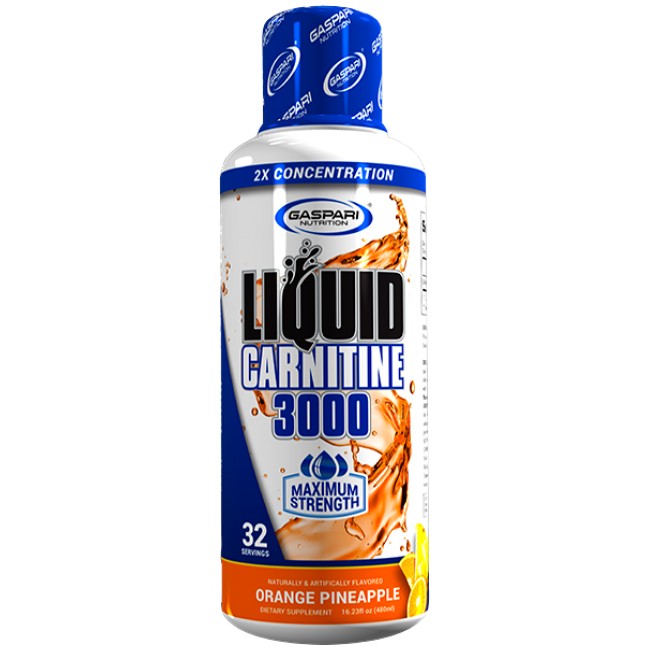 Gaspari Nutrition Liquid Carnitine 3000 | 2x Concentration - Maximum Strength