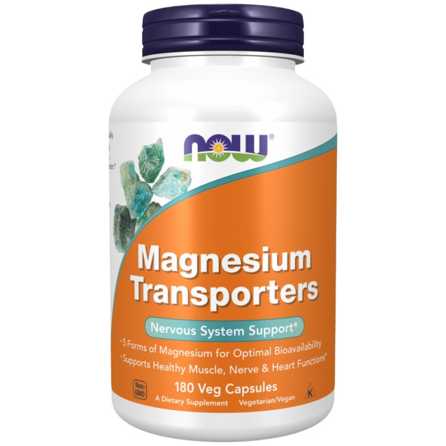 Magnesium Transporters | 5 forms Magnesium Matrix от NOW Foods