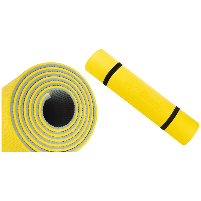 GymBeam Podloga Dual Yoga Mat - Grey / Yellow
