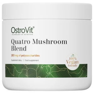 Quatro Mushroom Blend Powder | Lion's Mane ~ Reishi ~ Cordyceps ~ Chaga за хранителни режими
