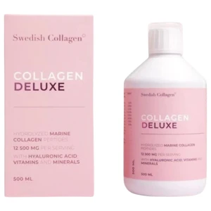 Collagen Deluxe Liquid | Hydrolyzed Marine Collagen Peptides with Hyaluronic Acid, Vitamins and Minerals за хранителни режими