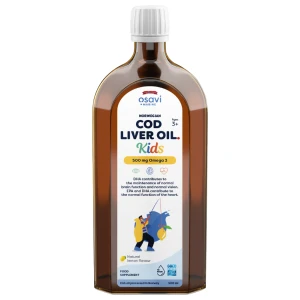 Norwegian Cod Liver Oil Kids | Lemon Flavored Liquid Omega за хранителни режими