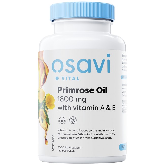Primrose Oil 1800 mg | with Vitamin A & E от Osavi