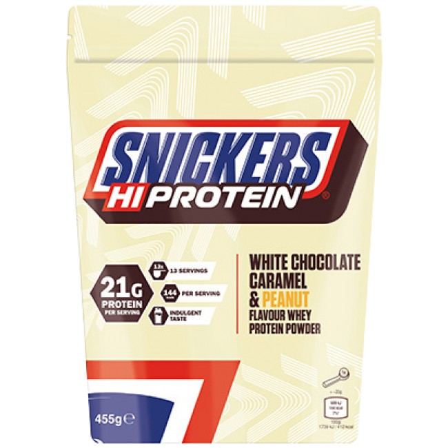Snickers and Mars Snickers HiProtein Whey / White