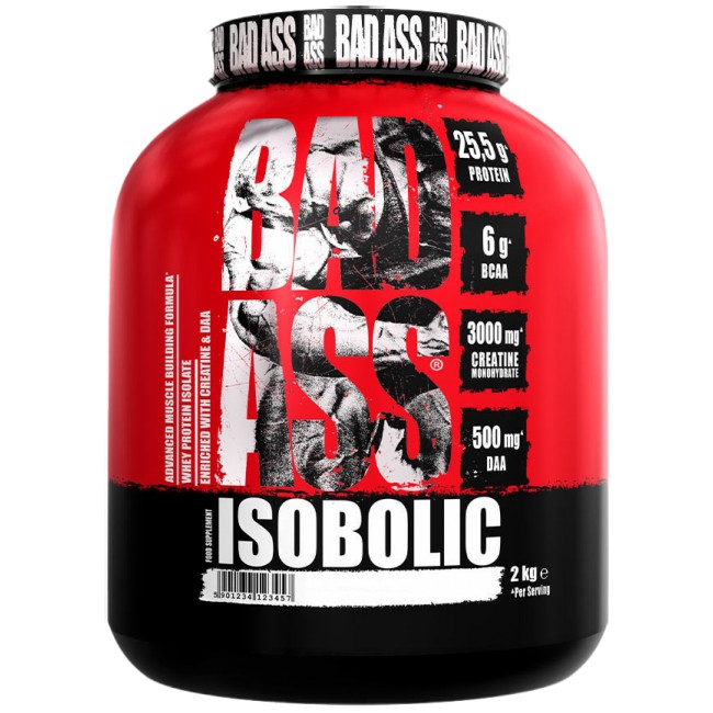 BAD ASS Nutrition Bad Ass Isobolic | Whey Protein Isolate with DAA &amp; Creatine