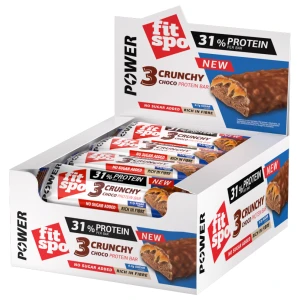 Fit Spo Power | 3 Choco Crunchy Bar - 31% Protein за хранителни режими