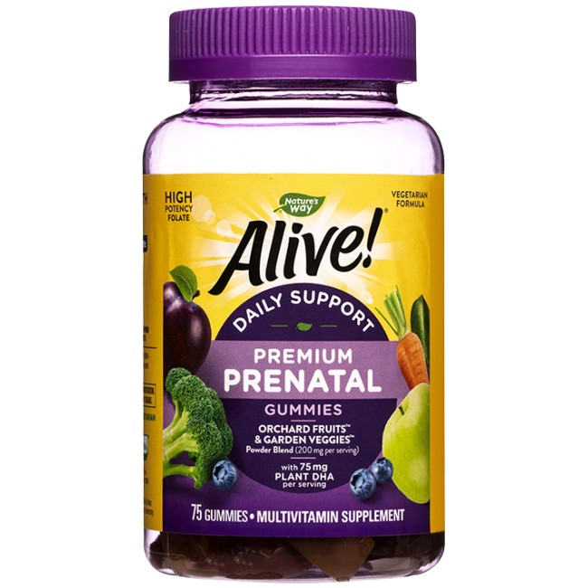 Nature's Way Alive! Complete Prenatal Multi-Vitamin | Premium Formula with Plant DHA
