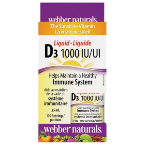 Liquid Vitamin D3 1000 IU за хранителни режими