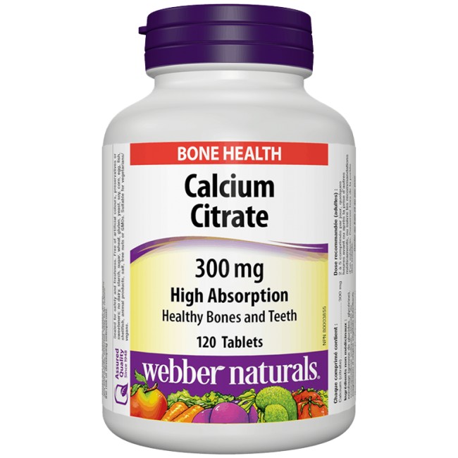 Webber Naturals Calcium Citrate 300 mg