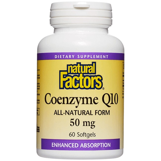Natural Factors Coenzyme Q10 50 mg | All-Natural Form