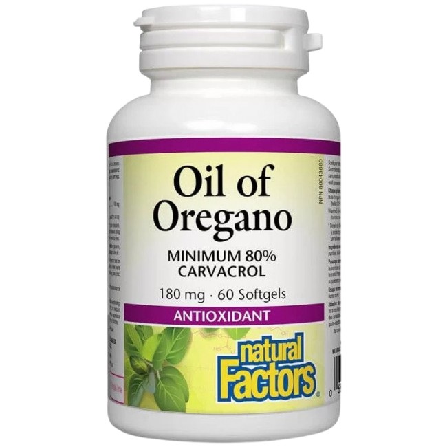 Oil of Oregano Organic 180 mg от Natural Factors