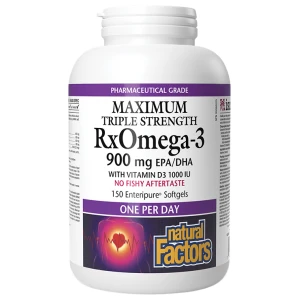 RxOmega 3 Maximum Triple Strength 1425 mg (900 mg EPA/DHA) With Vitamin D3 1000 IU за хранителни режими