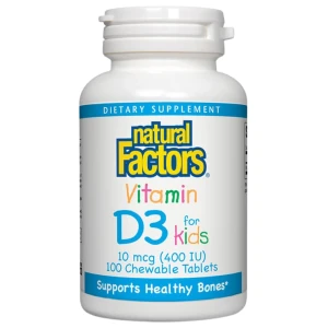 Vitamin D3 for Kids 400 IU за хранителни режими