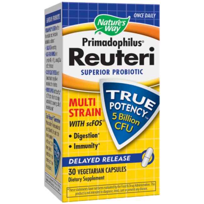 Nature's Way Primadophilus Reuteri | 5 Billion Active Cells With FOS